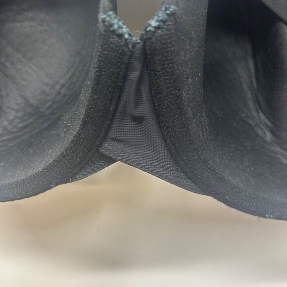 Cacique Black Full Coverage Underwire Bra 40DD Smooth Back Support Nylon Blend - Picture 9 of 10